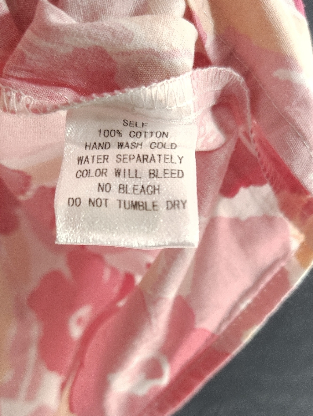 Pinch Shabby Feminine Chic Hippy Pink & Cream Ruffled Floral Blouse - Picture 6 of 6
